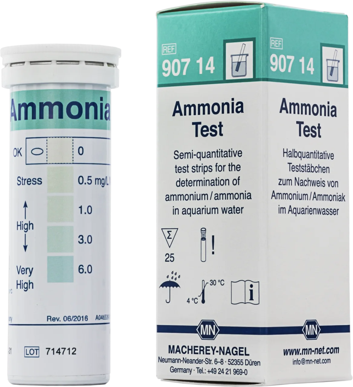 Ammonium test strips MN 90714