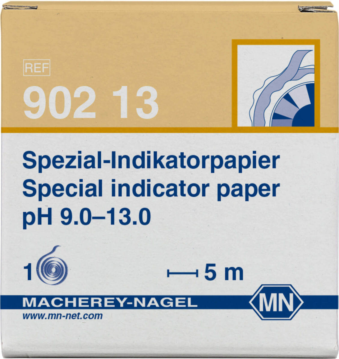 MN 90213 spesial indikatorpapir pH 9,0 til 13,0