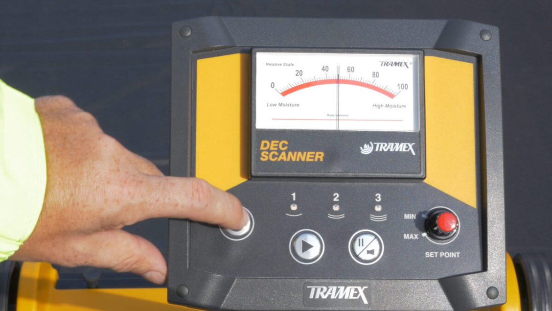 Tramex DEC Scanner display