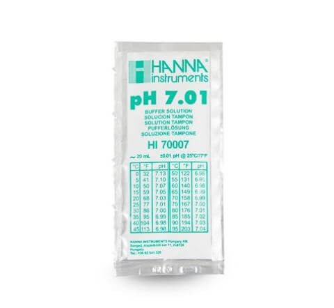 Hanna HI70007P pH buffer 7 poser, 25x20 mL