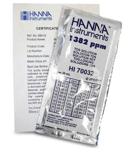 Hanna HI70032 TDS buffer 1382 mg/L - 20 mLx25