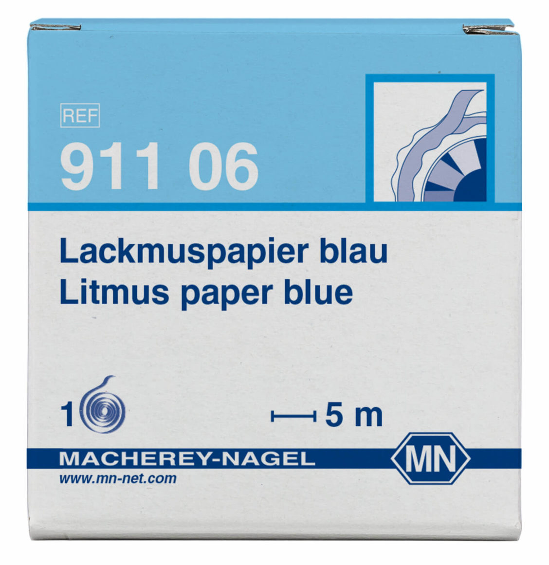 M&N 91106 lakmuspapir blått