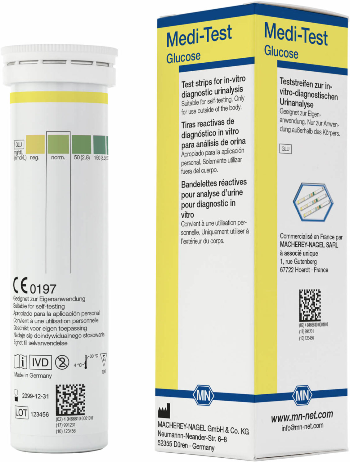 M&N 93024 Medi-Test Glukose 100 tester