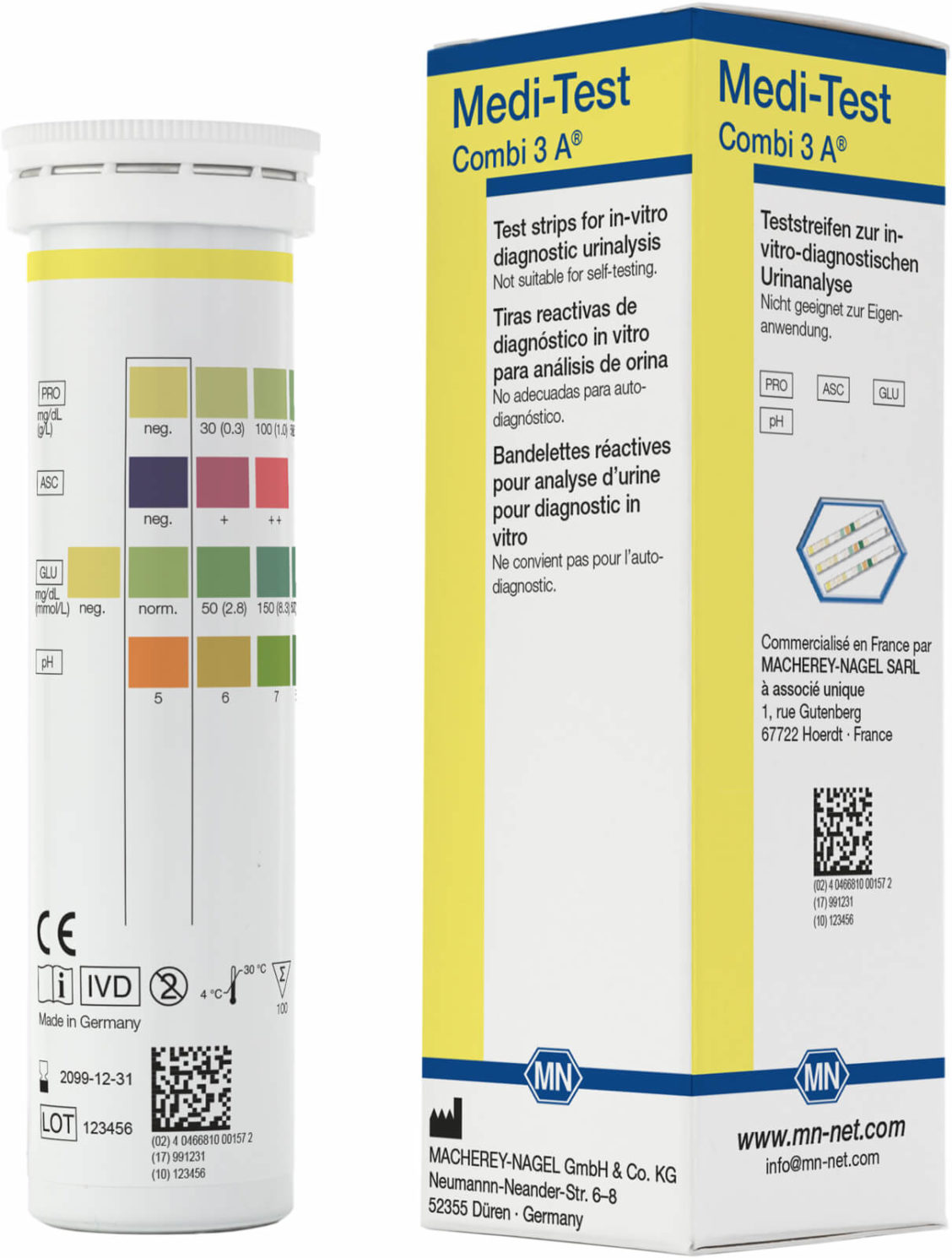 M&N 93030 Medi-Test kombi 3 A - 100 tester