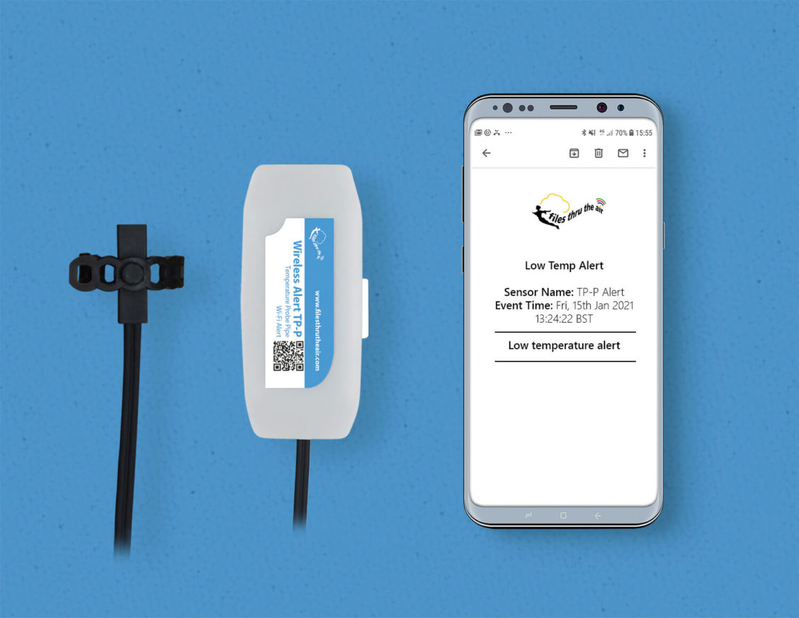 Wireless-Alert TP-P trådløs alarmenhet for pipetemperatur