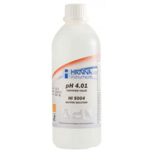 Hanna HI5004 pH-buffer 4, 500 mL med sertifikat