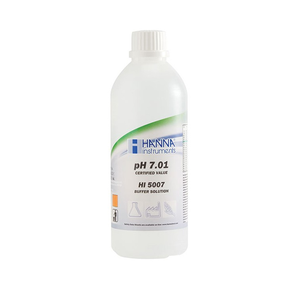 Hanna HI5007 pH-buffer 7, 500 mL med sertifikat Hanna HI5007 pH-buffer 7, 500 mL med sertifikat