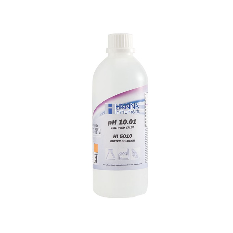 Hanna HI5010 pH-buffer 10, 500 mL med sertifikat Hanna HI5010 pH-buffer 10, 500 mL med sertifikat