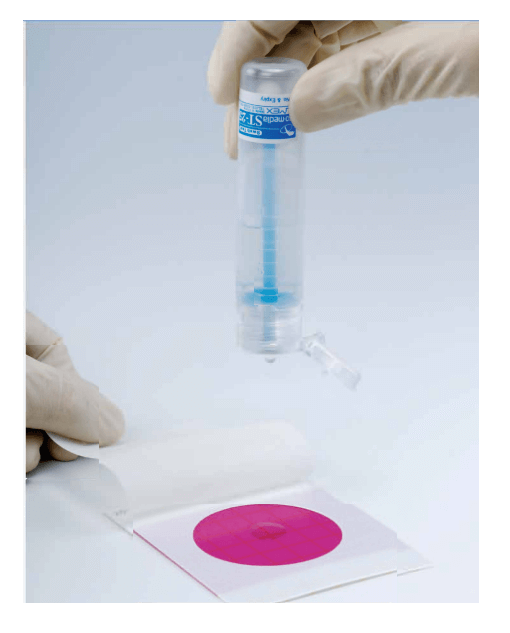 Klargjorte sterile prøvetakningssvabre, påføring