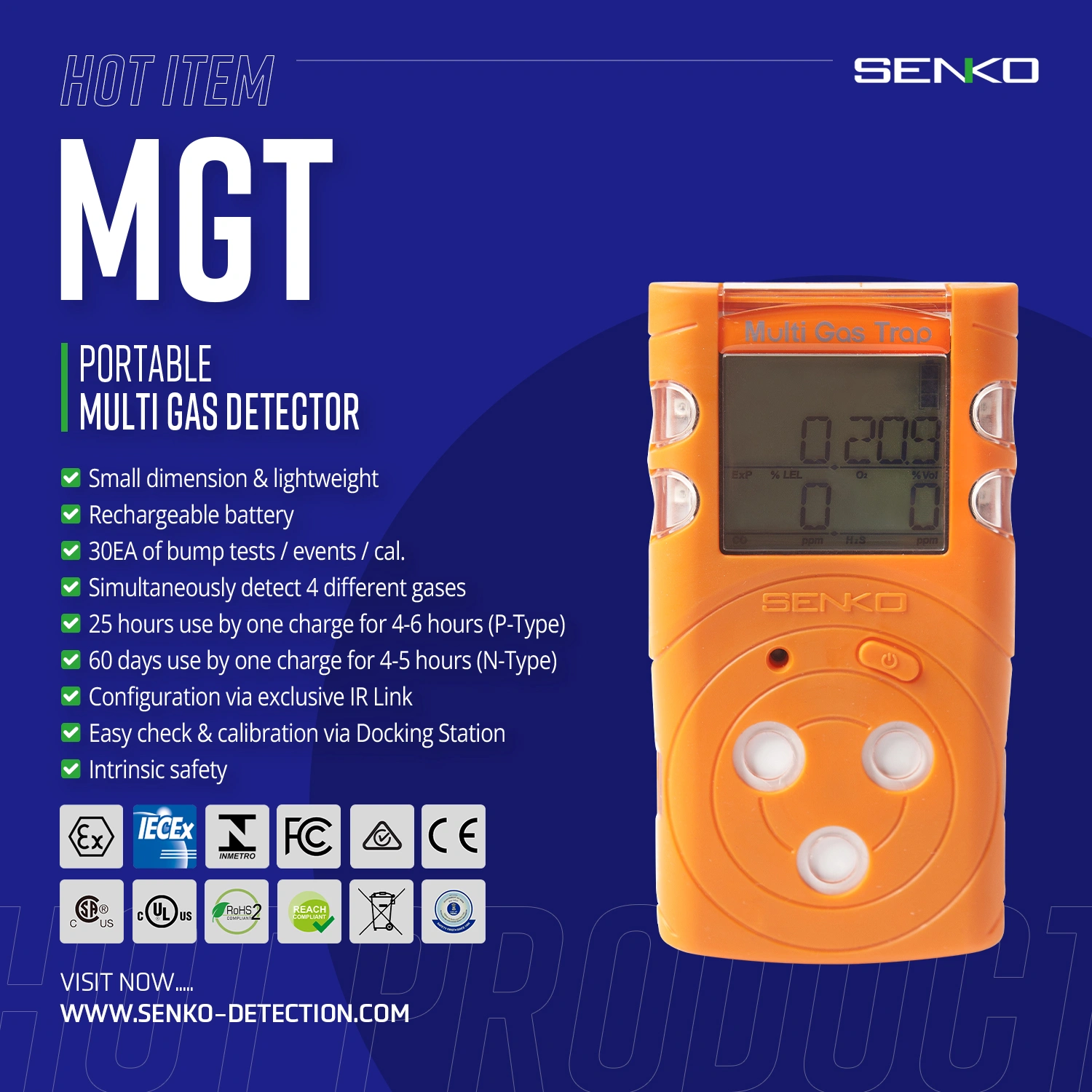 Senko MGT gassmåler fordeler Senko MGT gassmåler fordeler