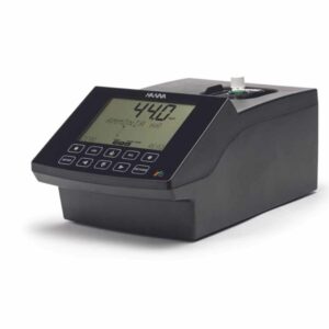 Hanna HI802 Iris spektrofotometer for synlig lys med strekkodeleser fra siden