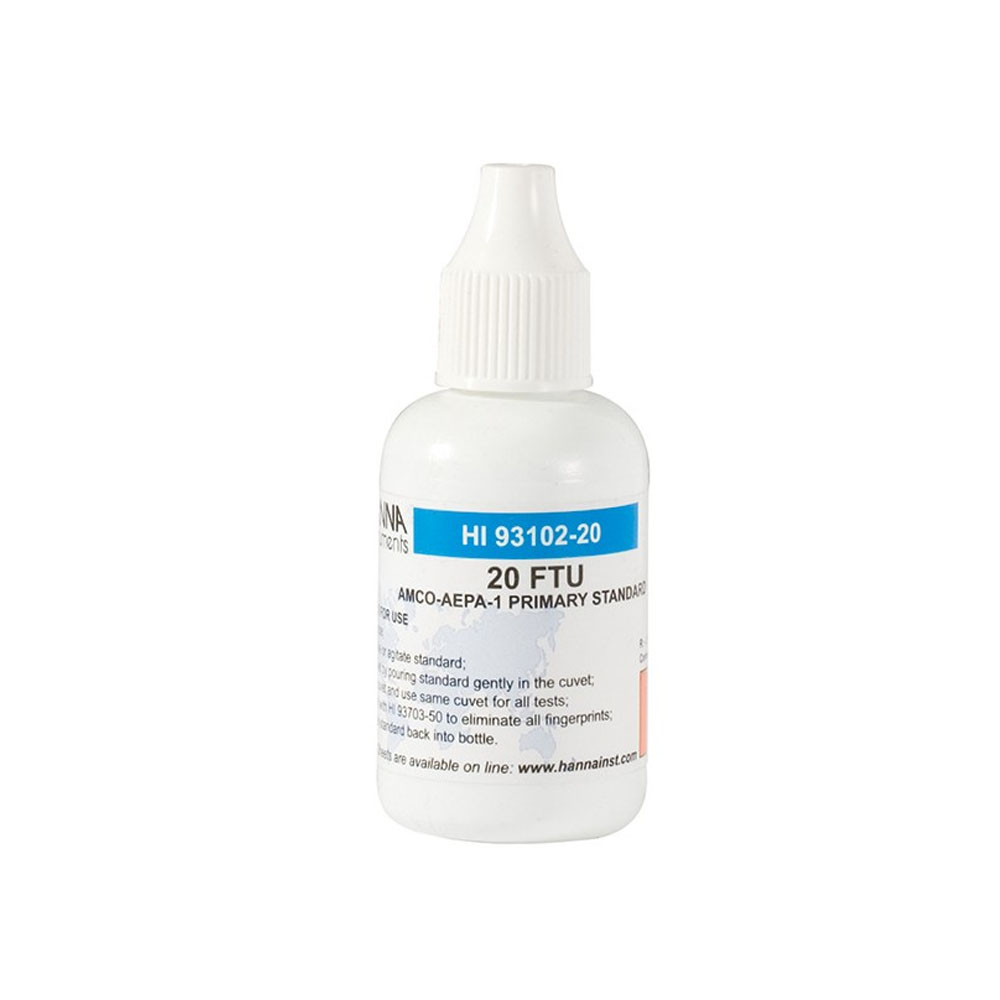 Hanna HI93102-20 Kalibreringsstandard for Turbiditet, NTU 20 Hanna HI93102-20 Kalibreringsstandard for Turbiditet, NTU 20