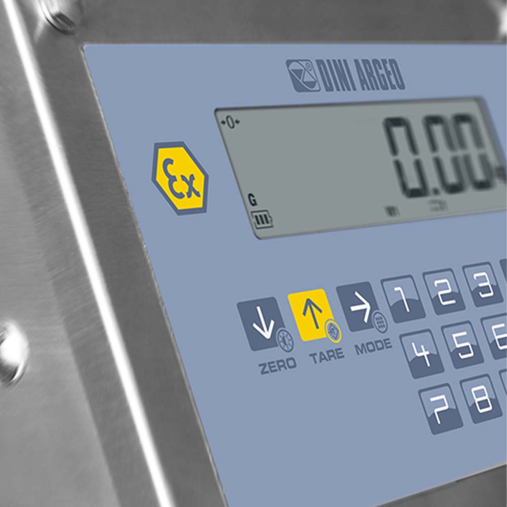 Dini Argeo EX-godkjent plattformvekt 3GD display Dini Argeo EX-godkjent plattformvekt 3GD display