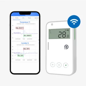 UbiBot WS4 trådløs datalogger med App-tilkobling