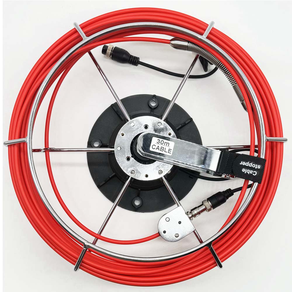 TvbTech 3199F-C14 inspeksjonskamera for avløp og rør med Ø14mm hode kabelrull TvbTech 3199F-C14 inspeksjonskamera for avløp og rør med Ø14mm hode kabelrull