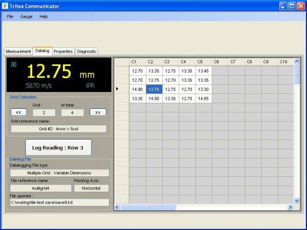 Tritex-NDT-Communicator-Software-T-datalogging-display-600x450
